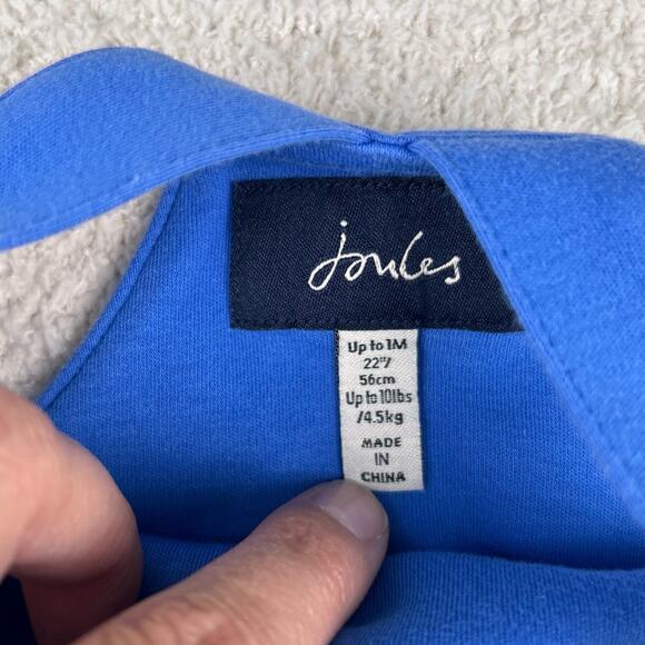 Joules Baby Boy Jumpsuit 1M Blue Frog Adjustable Snap Jumpsuit Romper - Picture 2 of 8